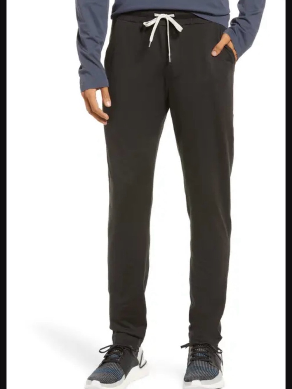 Vuori Charcoal Gray Joggers with Light Drawstring